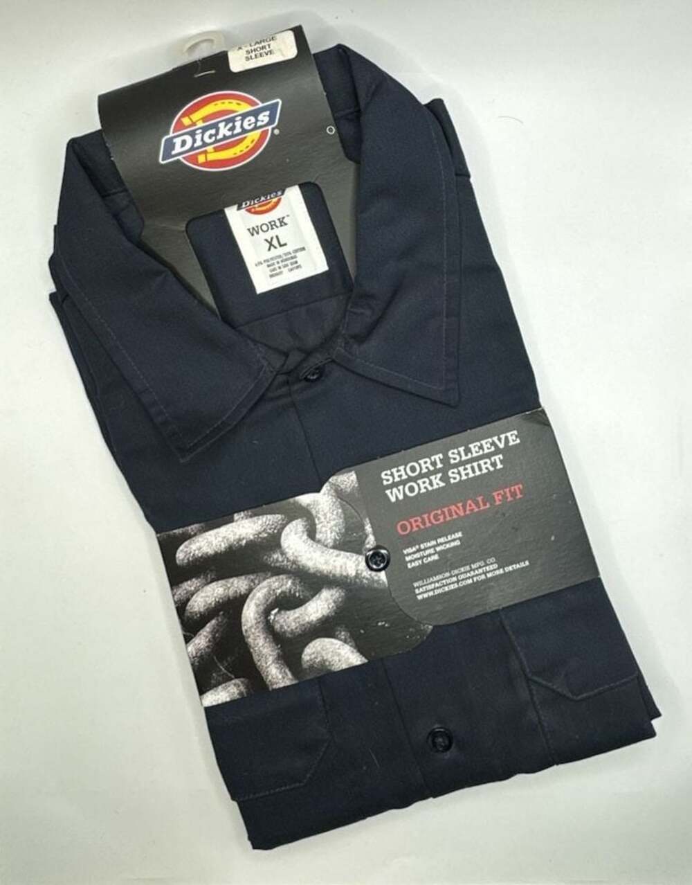 NEW Dickies Men's Short Sleeve Button Up Work Shirt 1574 (XL)